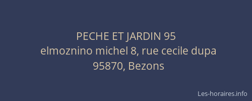 PECHE ET JARDIN 95