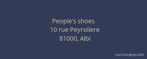 People's shoes