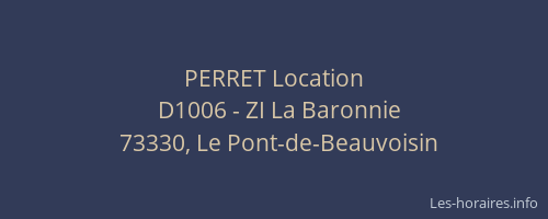 PERRET Location