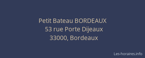 Petit Bateau BORDEAUX