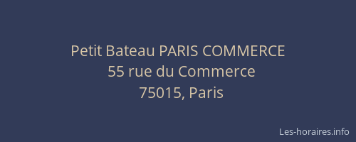 Petit Bateau PARIS COMMERCE