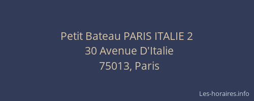 Petit Bateau PARIS ITALIE 2