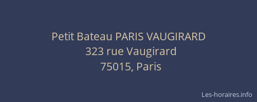 Petit Bateau PARIS VAUGIRARD