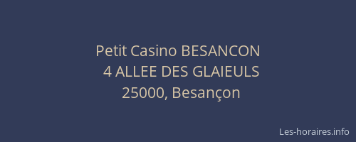 Petit Casino BESANCON