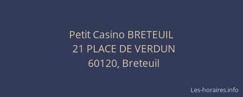 Petit Casino BRETEUIL