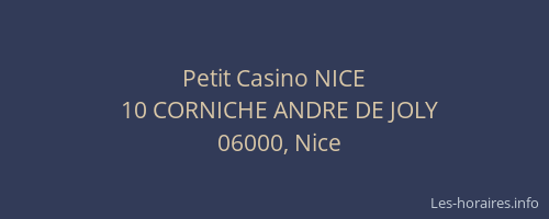 Petit Casino NICE