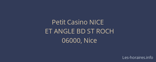 Petit Casino NICE