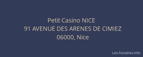 Petit Casino NICE