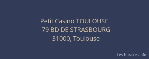 Petit Casino TOULOUSE