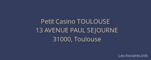 Petit Casino TOULOUSE