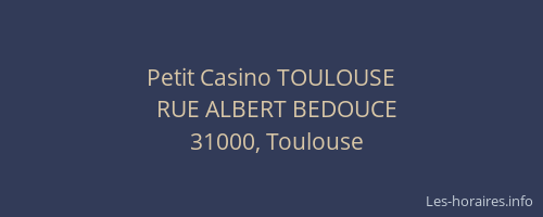 Petit Casino TOULOUSE