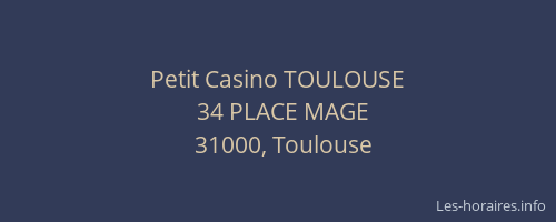 Petit Casino TOULOUSE