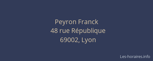 Peyron Franck