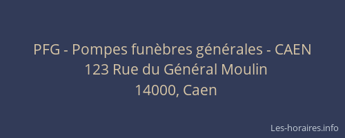 PFG - Pompes funèbres générales - CAEN