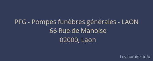 PFG - Pompes funèbres générales - LAON