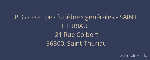 PFG - Pompes funèbres générales - SAINT THURIAU