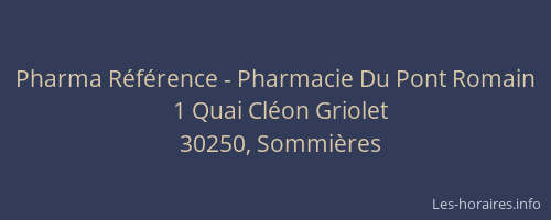 Pharma Référence - Pharmacie Du Pont Romain