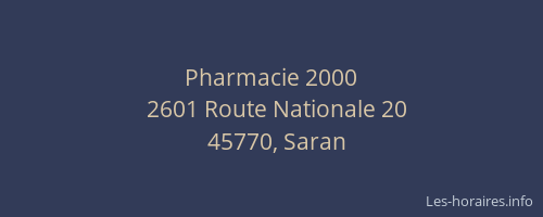 Pharmacie 2000