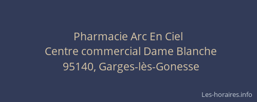 Pharmacie Arc En Ciel