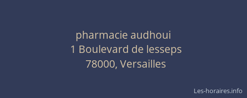 pharmacie audhoui