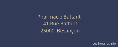 Pharmacie Battant