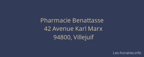 Pharmacie Benattasse