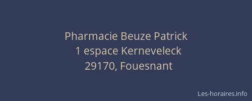 Pharmacie Beuze Patrick
