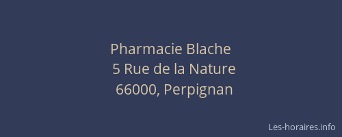 Pharmacie Blache