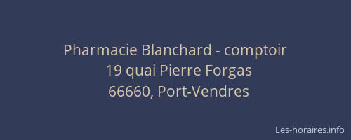 Pharmacie Blanchard - comptoir