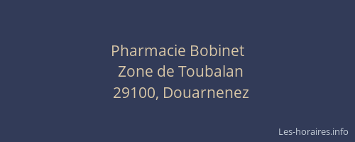 Pharmacie Bobinet
