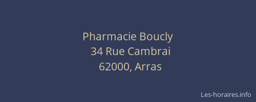 Pharmacie Boucly