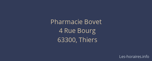 Pharmacie Bovet