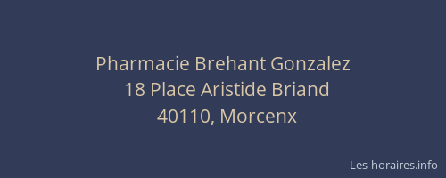 Pharmacie Brehant Gonzalez