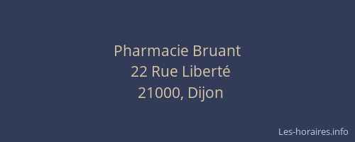 Pharmacie Bruant