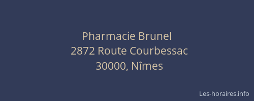 Pharmacie Brunel