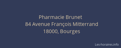 Pharmacie Brunet