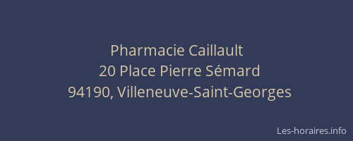 Pharmacie Caillault