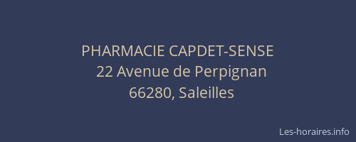 PHARMACIE CAPDET-SENSE