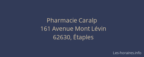 Pharmacie Caralp