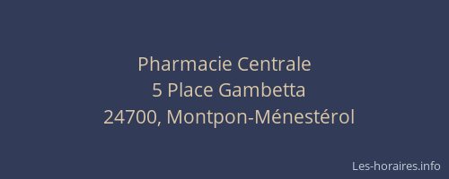 Pharmacie Centrale