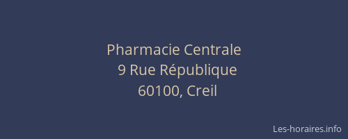 Pharmacie Centrale