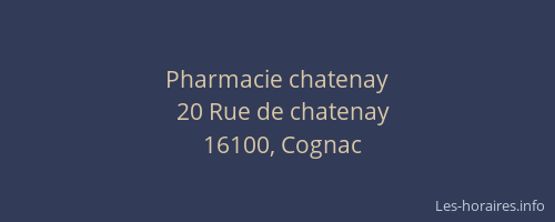 Pharmacie chatenay