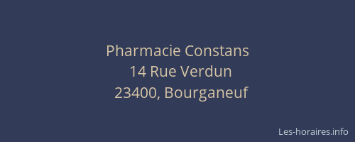 Pharmacie Constans