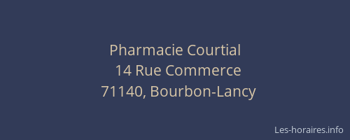 Pharmacie Courtial