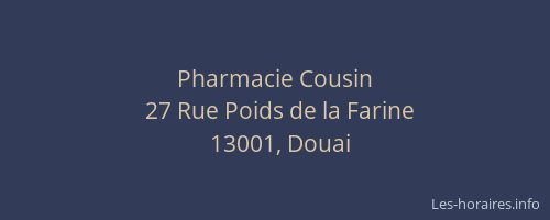 Pharmacie Cousin