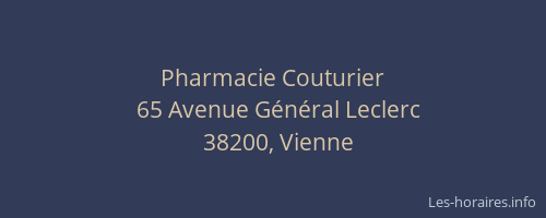 Pharmacie Couturier