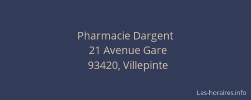 Pharmacie Dargent