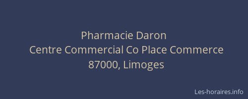 Pharmacie Daron