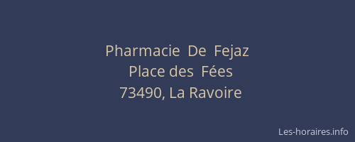 Pharmacie  De  Fejaz