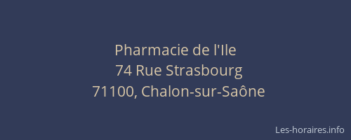 Pharmacie de l'Ile